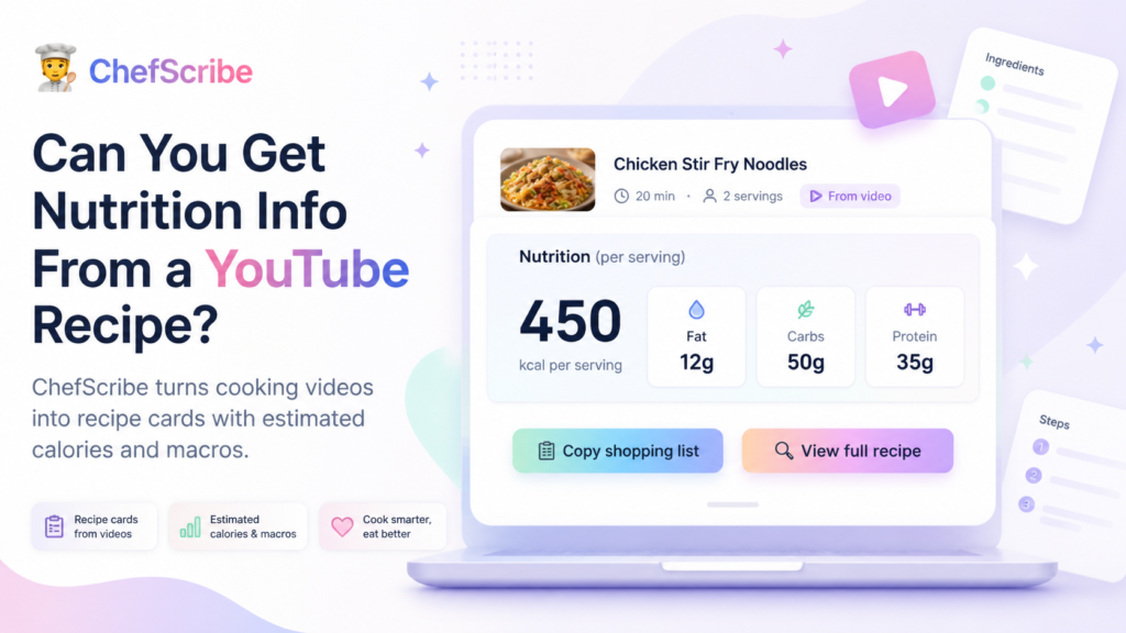 can-you-get-nutrition-info-from-a-youtube-recipe