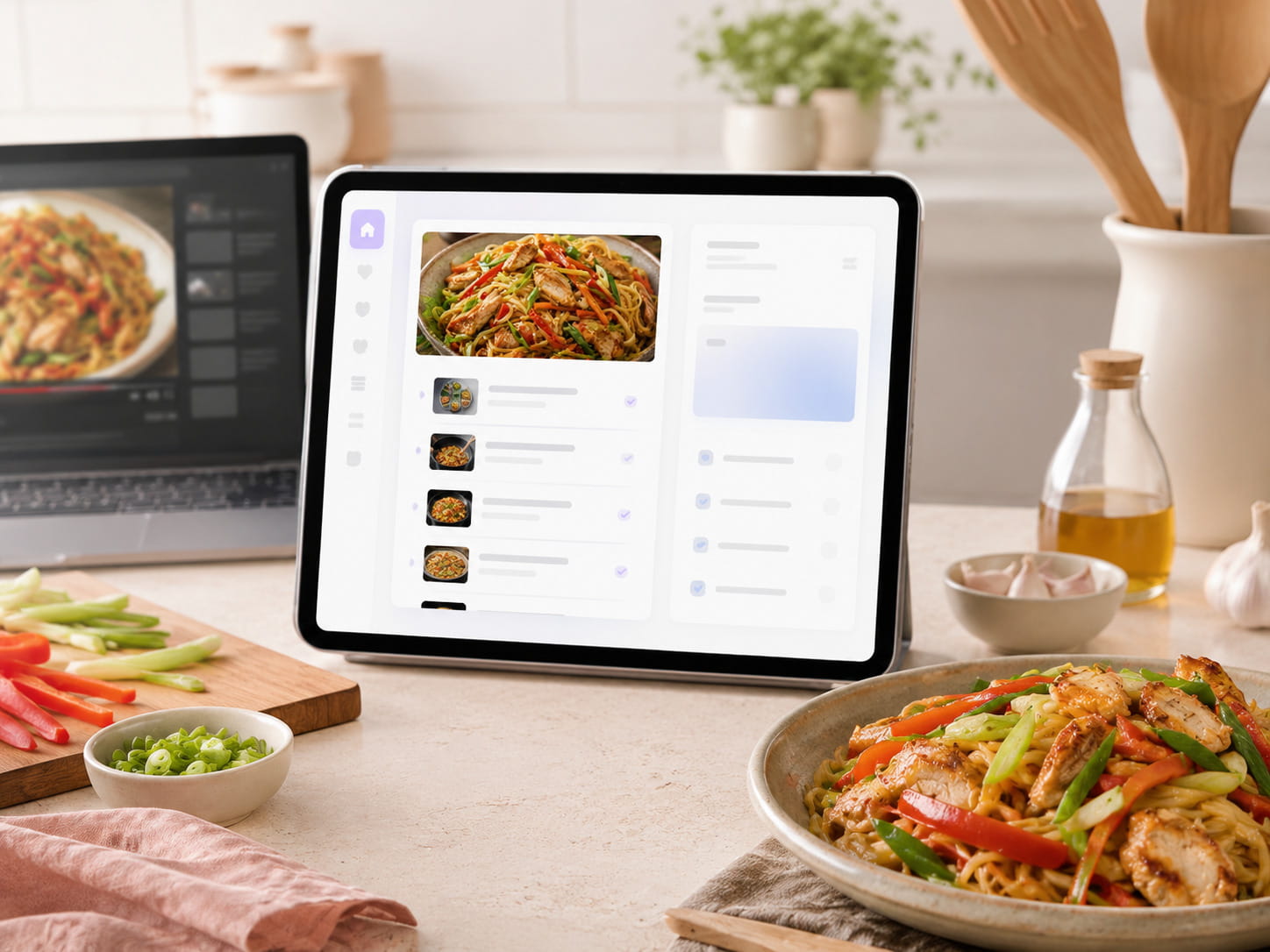 Cooking video ready to be converted into a recipe